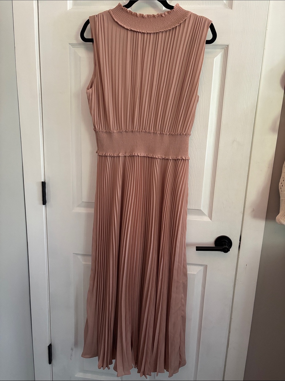 Nanette Lepore Blush Pleated Sleeveless Maxi Dress